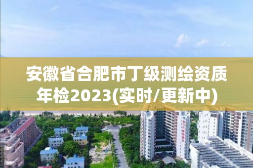 安徽省合肥市丁級測繪資質年檢2023(實時/更新中)