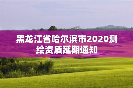 黑龍江省哈爾濱市2020測繪資質延期通知