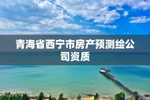 青海省西寧市房產(chǎn)預測繪公司資質(zhì)