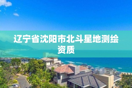 遼寧省沈陽市北斗星地測繪資質