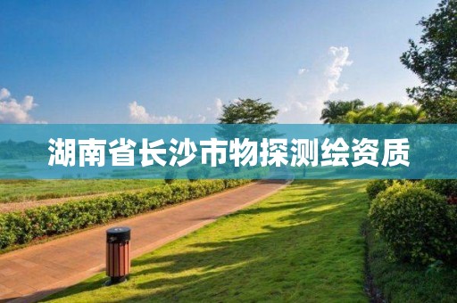 湖南省長沙市物探測繪資質