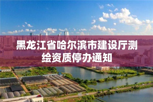 黑龍江省哈爾濱市建設廳測繪資質停辦通知