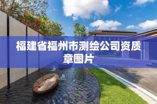 福建省福州市測繪公司資質章圖片