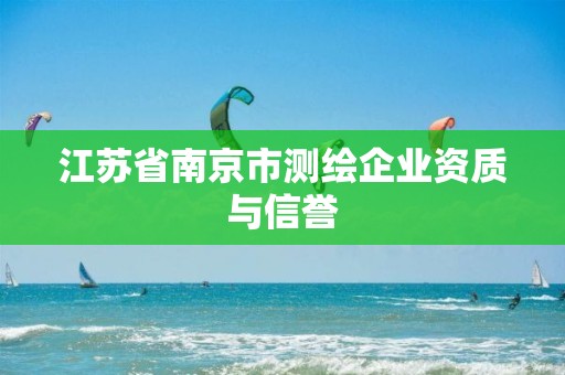 江蘇省南京市測繪企業(yè)資質(zhì)與信譽(yù)