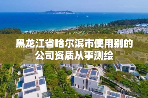 黑龍江省哈爾濱市使用別的公司資質(zhì)從事測繪