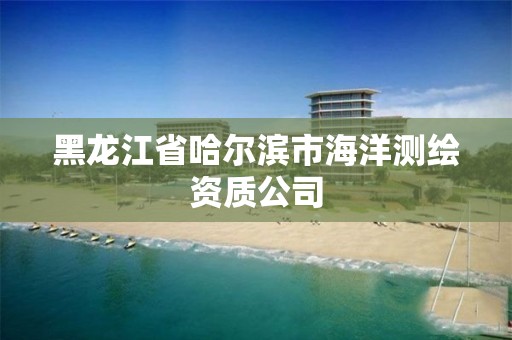 黑龍江省哈爾濱市海洋測繪資質公司