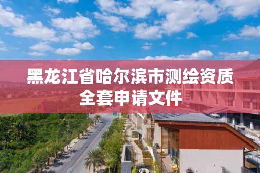 黑龍江省哈爾濱市測繪資質全套申請文件