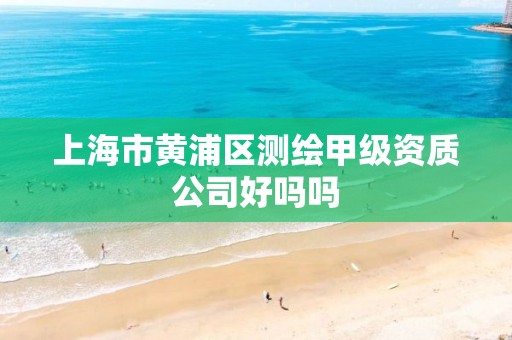 上海市黃浦區測繪甲級資質公司好嗎嗎