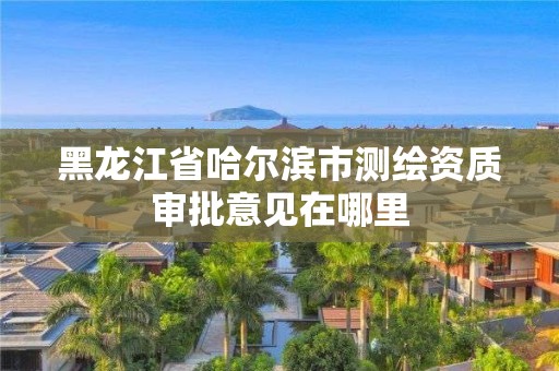 黑龍江省哈爾濱市測繪資質(zhì)審批意見在哪里