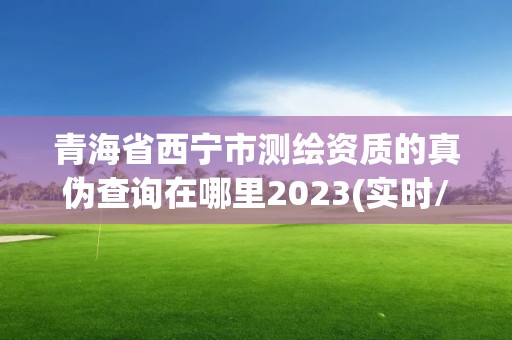 青海省西寧市測繪資質(zhì)的真?zhèn)尾樵冊谀睦?023(實時/更新中)