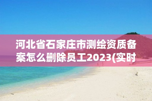 河北省石家莊市測繪資質備案怎么刪除員工2023(實時/更新中)