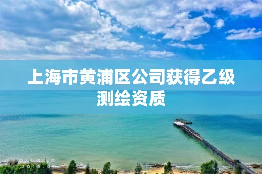 上海市黃浦區公司獲得乙級測繪資質