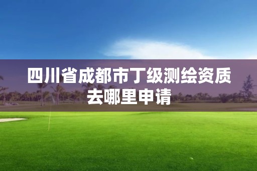 四川省成都市丁級測繪資質去哪里申請