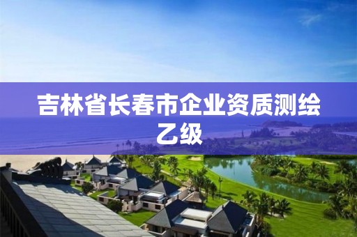 吉林省長春市企業(yè)資質(zhì)測繪乙級