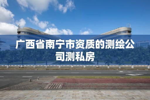 廣西省南寧市資質(zhì)的測繪公司測私房