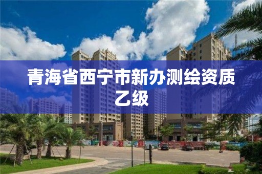 青海省西寧市新辦測繪資質(zhì)乙級