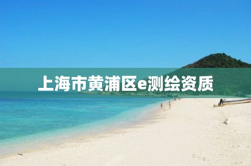 上海市黃浦區e測繪資質