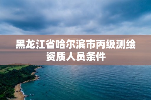 黑龍江省哈爾濱市丙級測繪資質人員條件