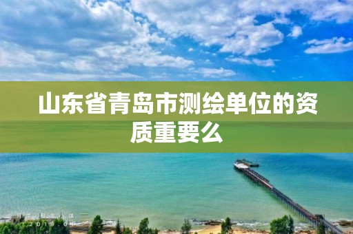 山東省青島市測繪單位的資質重要么