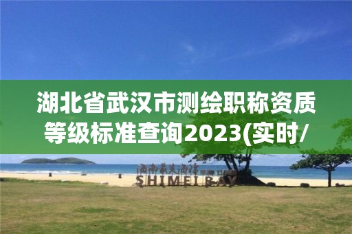 湖北省武漢市測繪職稱資質等級標準查詢2023(實時/更新中)