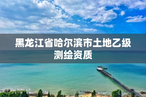 黑龍江省哈爾濱市土地乙級測繪資質