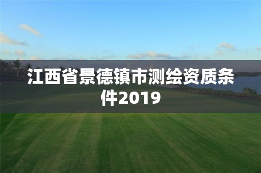 江西省景德鎮市測繪資質條件2019