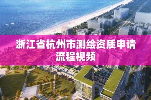 浙江省杭州市測繪資質申請流程視頻