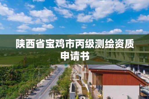 陜西省寶雞市丙級測繪資質申請書