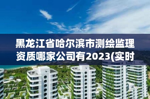 黑龍江省哈爾濱市測繪監理資質哪家公司有2023(實時/更新中)