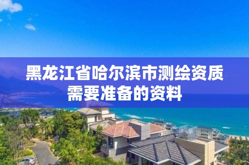 黑龍江省哈爾濱市測繪資質需要準備的資料