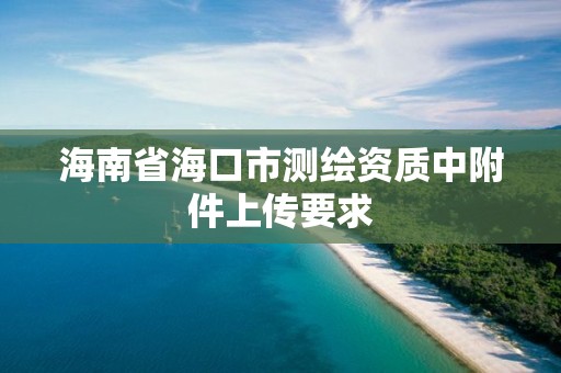 海南省海口市測繪資質中附件上傳要求