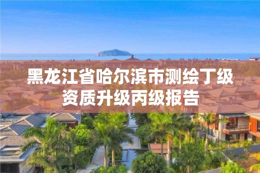 黑龍江省哈爾濱市測繪丁級資質升級丙級報告