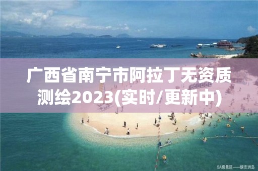 廣西省南寧市阿拉丁無資質(zhì)測繪2023(實時/更新中)