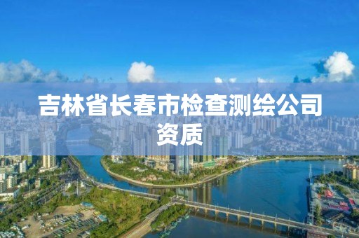 吉林省長春市檢查測繪公司資質