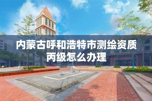 內蒙古呼和浩特市測繪資質丙級怎么辦理