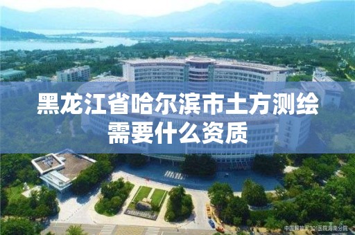 黑龍江省哈爾濱市土方測繪需要什么資質