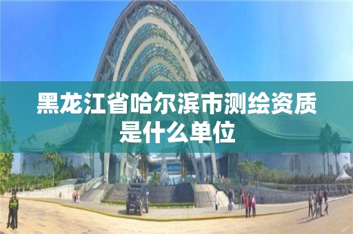 黑龍江省哈爾濱市測繪資質是什么單位