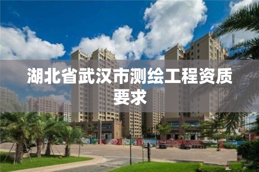 湖北省武漢市測繪工程資質要求