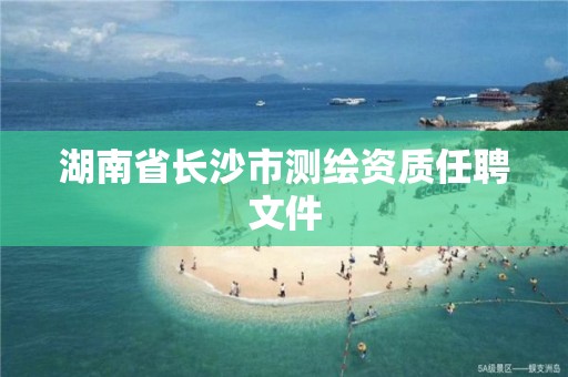 湖南省長沙市測繪資質任聘文件