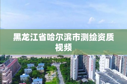 黑龍江省哈爾濱市測繪資質視頻