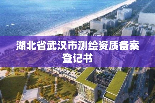 湖北省武漢市測(cè)繪資質(zhì)備案登記書