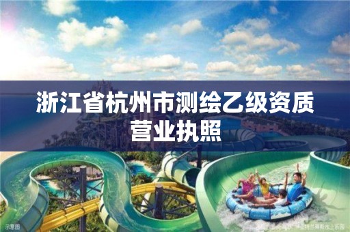 浙江省杭州市測繪乙級資質營業執照