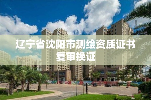 遼寧省沈陽市測繪資質證書復審換證