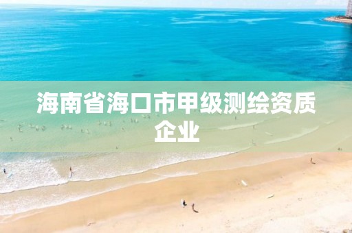 海南省海口市甲級測繪資質企業