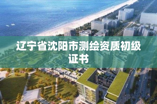 遼寧省沈陽市測繪資質初級證書