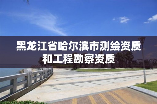 黑龍江省哈爾濱市測繪資質和工程勘察資質