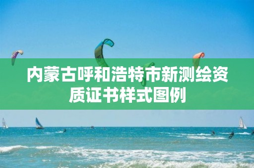 內蒙古呼和浩特市新測繪資質證書樣式圖例