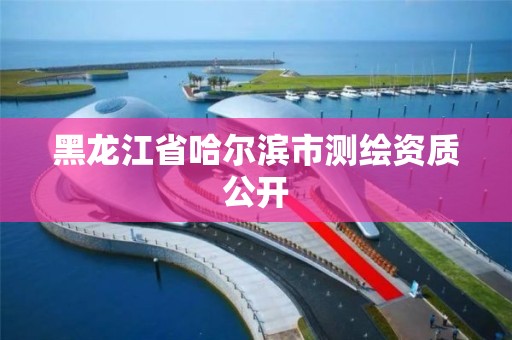 黑龍江省哈爾濱市測繪資質公開