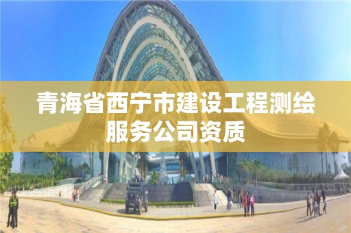 青海省西寧市建設(shè)工程測(cè)繪服務(wù)公司資質(zhì)