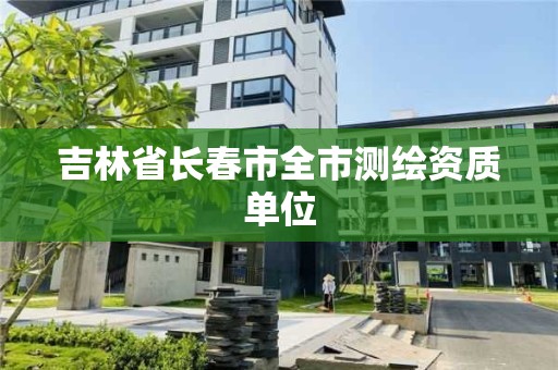 吉林省長春市全市測繪資質單位